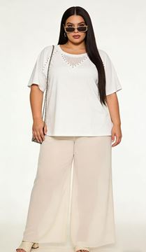 Immagine di COTTON TOP WITH TRANSPARENT V NECK